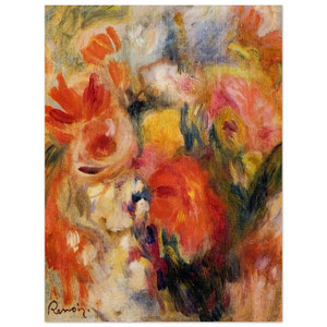 PierreAuguste Renoir  Flower Study Aluminum Print