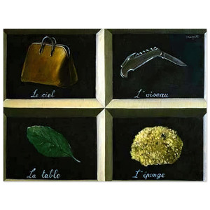 Rene Magritte  THE INTERPRETATION OF DREAMS 1927 Aluminum Print