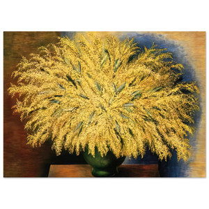 Moise Kisling  GRAND BOUQUET OF MIMOSA 1942 Fine Art Poster / Art Print