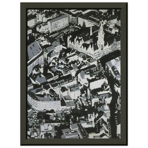 Gerhard Richter  TOWNSCAPE MU 1968 Premium Metal Framed Art Print / Poster