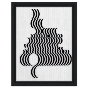 Bridget Riley  FRAGMENT 2 1965 Framed Canvas