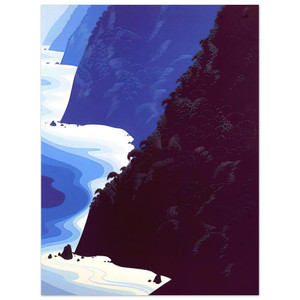 Eyvind Earle  Blue Big Sur Aluminum Print
