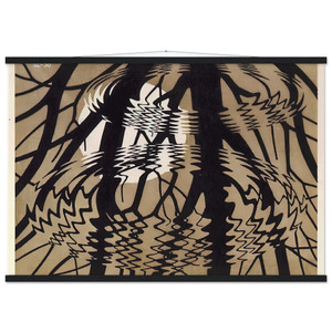 MC Escher  RIPPLED SURFACE COLOUR Museum-Quality Matte Paper Poster with Hanger