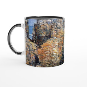 Childe Hassam - Sylphs Rock Ceramic Mug with Color Inside