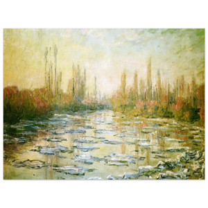 claude monet  The Ice Floes Aluminum Print