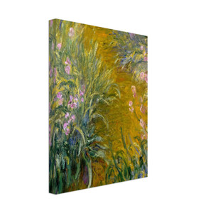 claude monet  Path through the Irises 01 Canvas