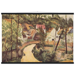 Paul Cezanne  A Turn in the Road Museum-Quality Matte Paper Poster with Hanger