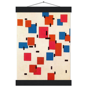 Piet Mondrian Composition in Color Matte Poster with Hanger