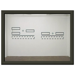 Lawrence Weiner  Untitled  1991 N4 Premium Metal Framed Art Print / Poster