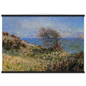 Monet On the Cliff at Fecamp Museum-Quality Matte Paper Poster with Hanger