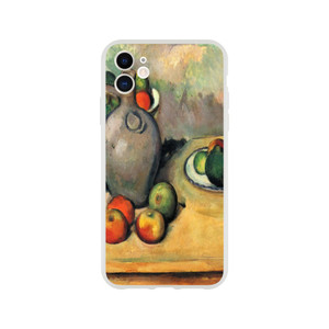 Paul Cezanne - Still life jug and fruit on a table Flexi case