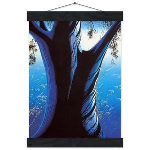 Eyvind Earle  Blue Pine Museum-Quality Matte Paper Poster with Hanger