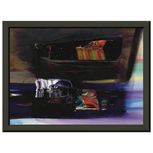 Paul Jenkins Phenomena Tibetan Clay 1990 Premium Metal Framed Art Print Poster