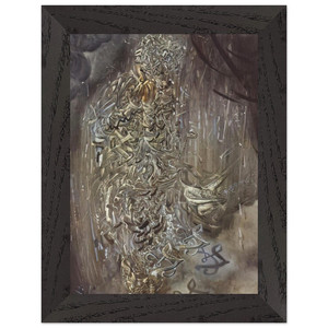 Dali Saint Three PI MESONS Premium Wooden Framed Art Print / Poster