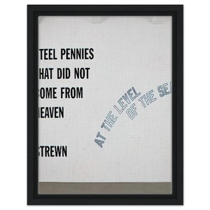 Lawrence Weiner  Steel Pennies That  2008 Framed Canvas