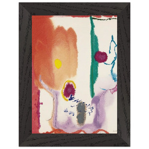Helen Frankenthaler  Beginnings  2002 Premium Wooden Framed Art Print / Poster