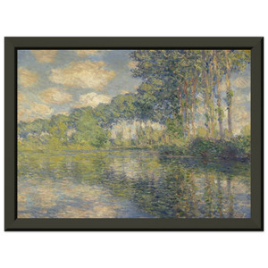 claude monet  Poplars on the Epte Premium Metal Framed Art Print / Poster