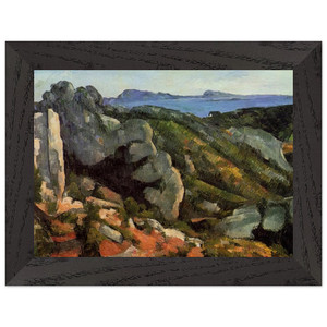 Paul Cezanne  Rocks at LEstaque N1 Premium Wooden Framed Art Print / Poster