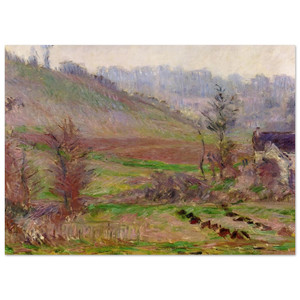claude monet  Valley of Falaise Fine Art Poster / Art Print