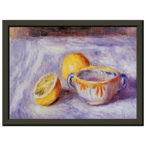 Renoir Still life with lemons N2 Premium Metal Framed Art Print / Poster