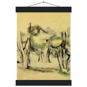 Paul Cezanne  TREES N2 Museum-Quality Matte Paper Poster with Hanger