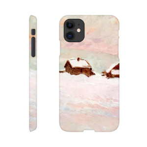 claude monet - Houses in the Snow Norway Slim case