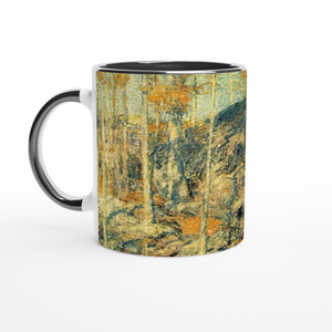 Childe Hassam - The Ledges Ceramic Mug with Color Inside