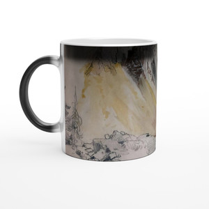 Thomas Moran - East wall of the canyon from Inspiration Point Magic Ceramic Mug