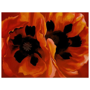 Georgia OKeeffe  Oriental Poppies Aluminum Print