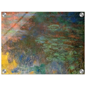 claude monet  Water Lily Pond Evening right panel Acrylic Print