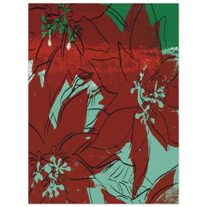 Andy Warhol  Poinsettias Aluminum Print