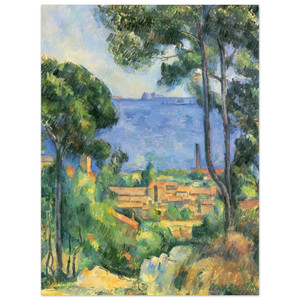 Paul Cezanne  View of LEstaque and Chateaux dIf Aluminum Print