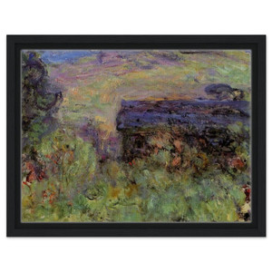 claude monet  The House Seen through the Roses Framed Canvas