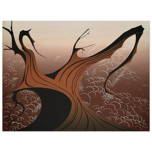 Eyvind Earle  Brown Tree Wood Print
