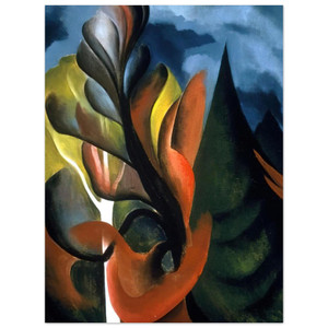 Georgia OKeeffe  Maple and Cedar Lake George Aluminum Print