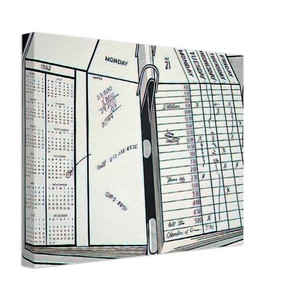 Roy Lichtenstein  DESK CALENDAR 1962 Canvas