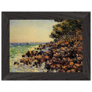 claude monet  Cap Martin Premium Wooden Framed Art Print / Poster