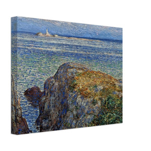 Childe Hassam  White island light isles of shoals at sundown Canvas