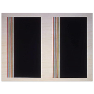 Gene Davis  Looking Glass  Color Field Painting Wood Print