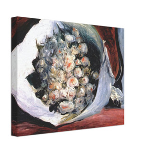PierreAuguste Renoir  Bouquet in a theater box Canvas