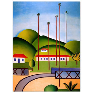 Tarsila do Amaral  Palm Trees Aluminum Print