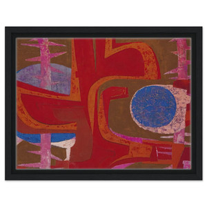 Pedro Coronel  Sobre la tumba de Justino Framed Canvas