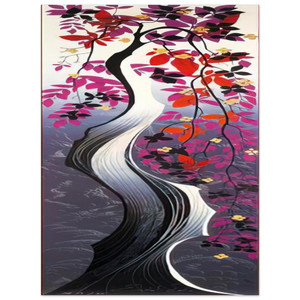 Eyvind Earle  Twisted Tree Aluminum Print