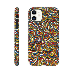 Sol LeWitt - Squiggly Brushstrokes Olive Tough case