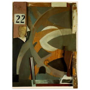 Kurt Schwitters  THE SPRING DOOR 1938 Wood Print