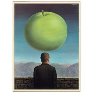 Rene Magritte  THE POSTCARD 1960 Wood Print