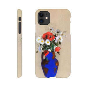 Odilon Redon - POPPIES AND DAISIES IN A BLUE VASE Slim case