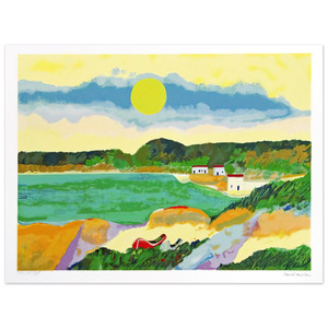 Aldemir Martins  Marinha Com Casas  PostImpressionism Aluminum Print