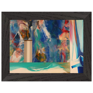 Sam Gilliam  Icon Premium Wooden Framed Art Print / Poster