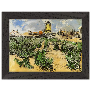 Vincent van Gogh Daudets Mill Premium Wooden Framed Art Print / Poster